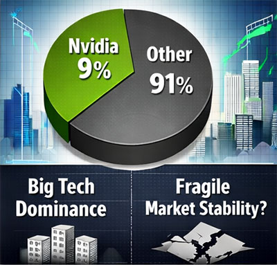 Nvidia’s growing weight contributing to stock market concentration risk